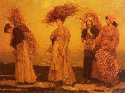 Valentine Cameron Prinsep Prints Home from Gleaning Spain oil painting artist